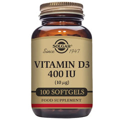Solgar Vitamin D3 400 IU 100 Capsules Jag Couture London - New York