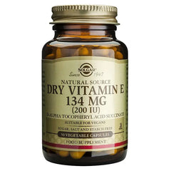 Solgar Vitamin E Dry 134mg 200 IU 50 Capsules Jag Couture London - New York