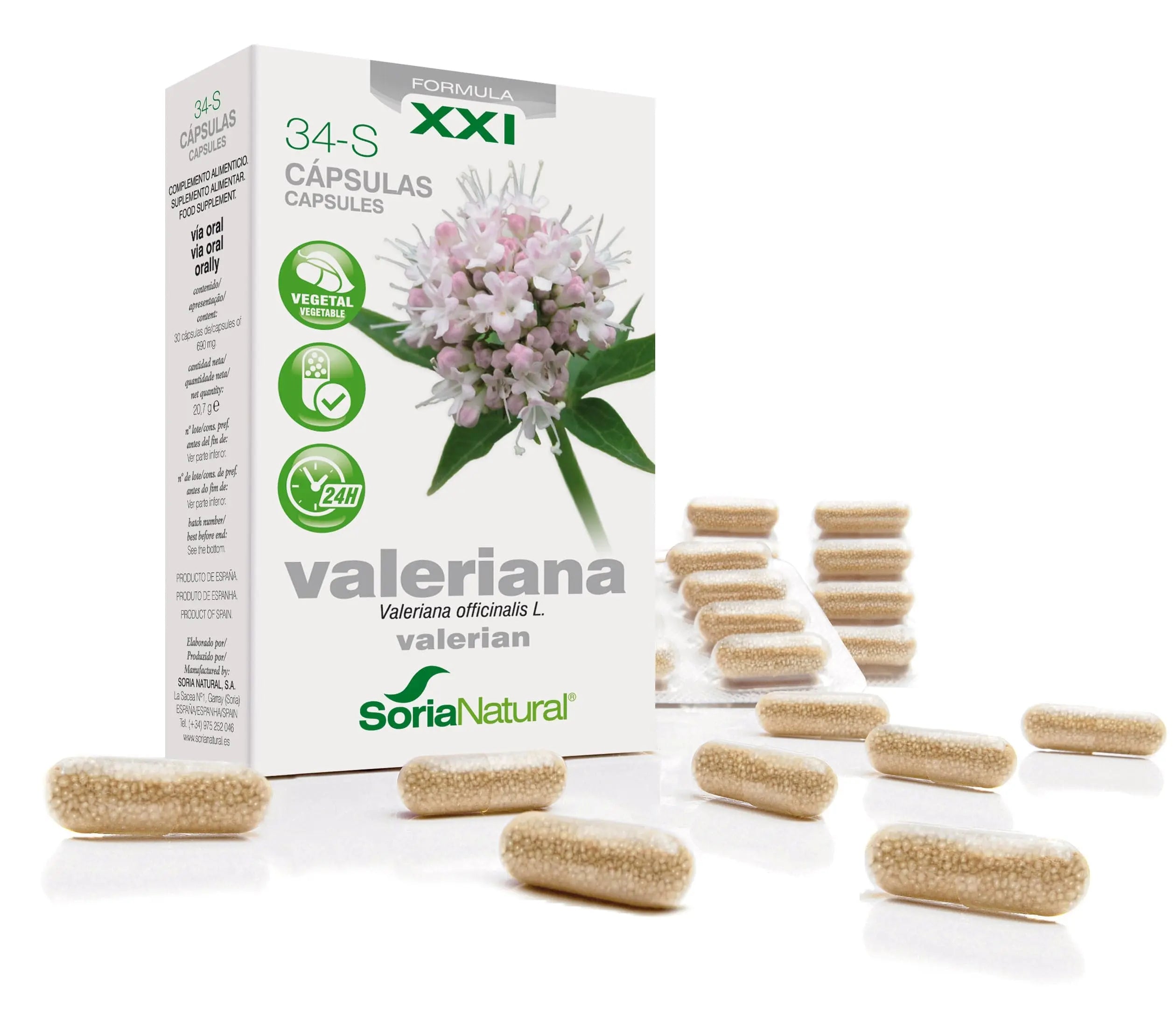 Jag Couture London - New York Soria 34-S Valeriana 600 Mg 30 Caps Liberacion Prolongad