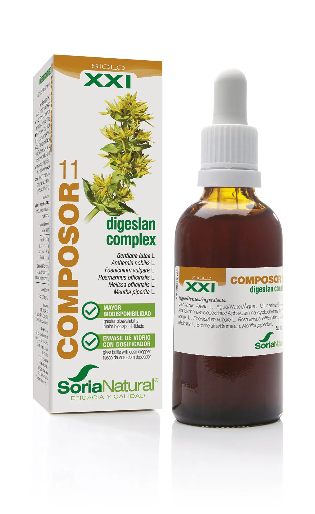 Soria Composor 11 Digeslan Complex Siglo Xxi 50ml Jag Couture London - New York