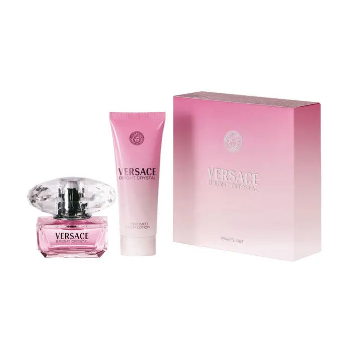Versace Bright Crystal Eau De Toilette Spray 50ml Set 2 Pieces Jag Couture London - New York