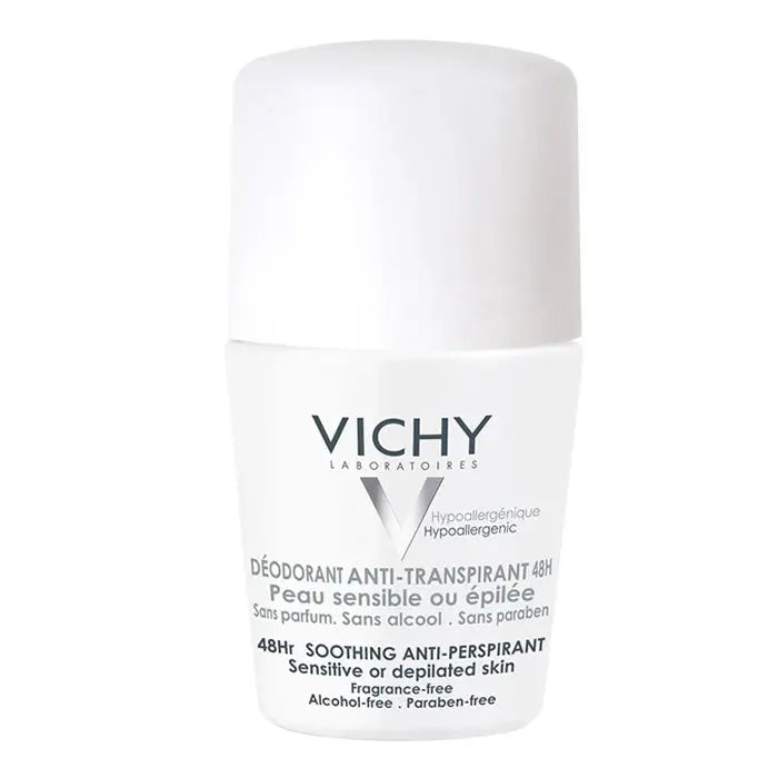Vichy 48h Anti Perspirant Deodorant Roll On Sensitive Skin 50ml Jag Couture London - New York