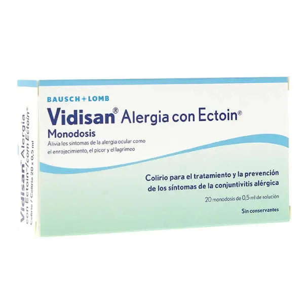 Vidisan Alergia Con Ectoin Monodosis 20 x 0.5ml Jag Couture London - New York