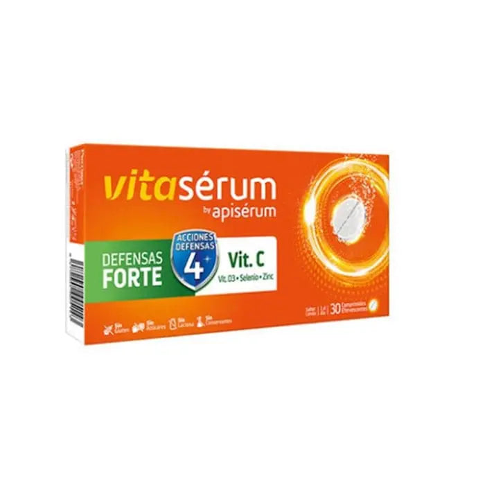 Jag Couture London - New York Vitaserum By Apiserum Defensas Forte Vit C 30 Tablets