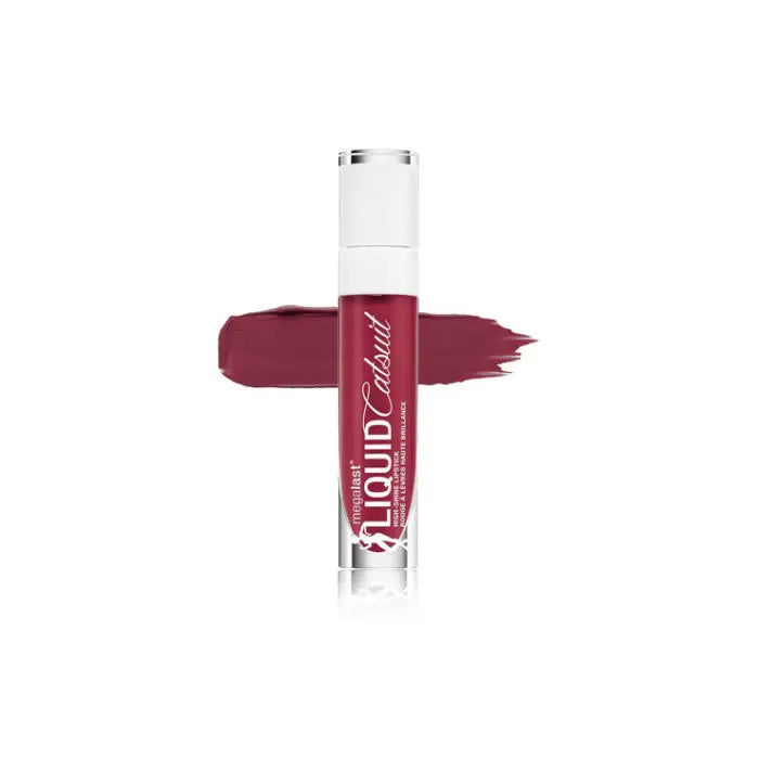 Wet N Wild Megalast Liquid Catsuit High Shine Lipstick E969A Wine Is The Answer Jag Couture London - New York