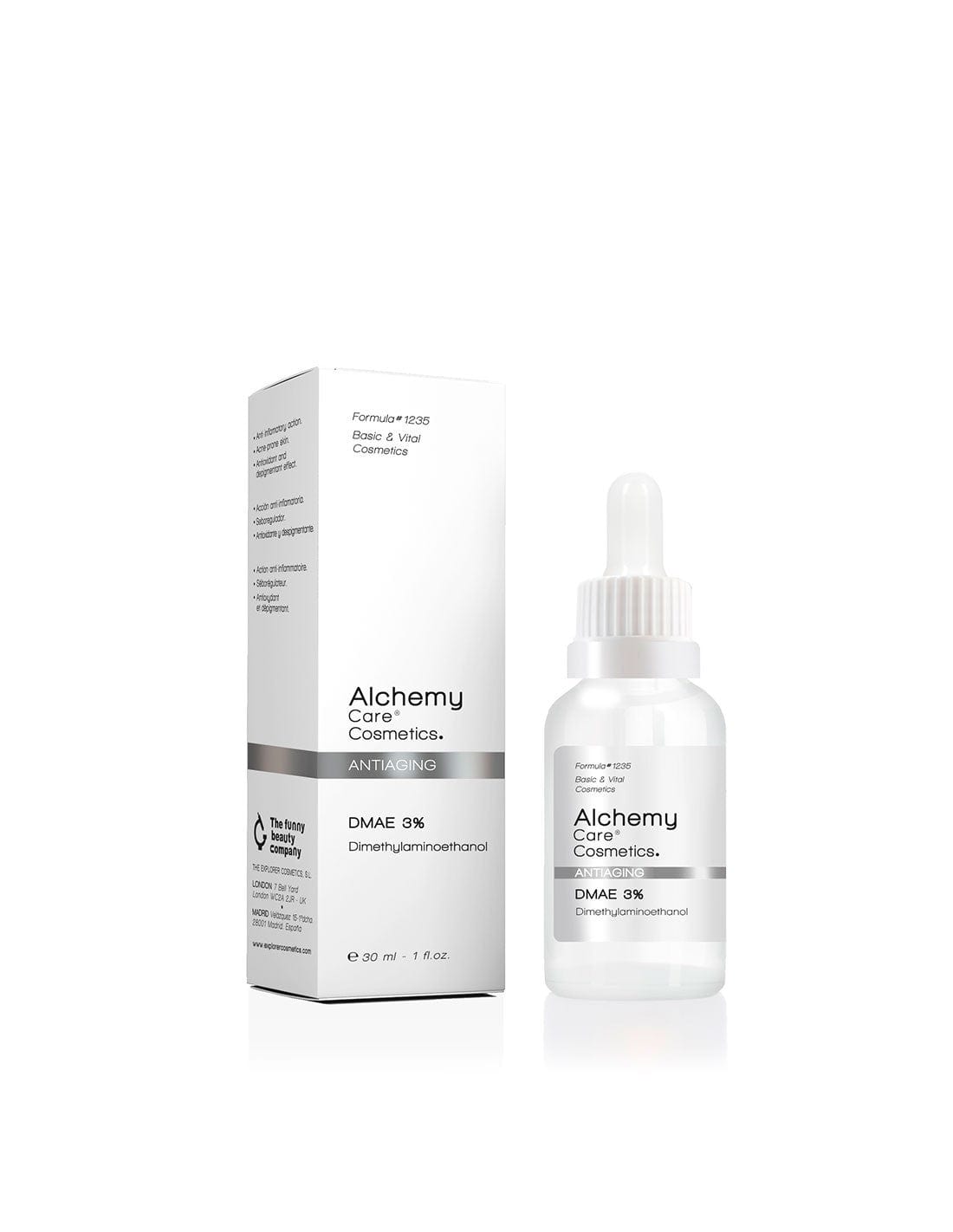 Jag Couture London - New York Alchemy Care Cosmetics Dmae 3 Sérum Antiedad 30ml