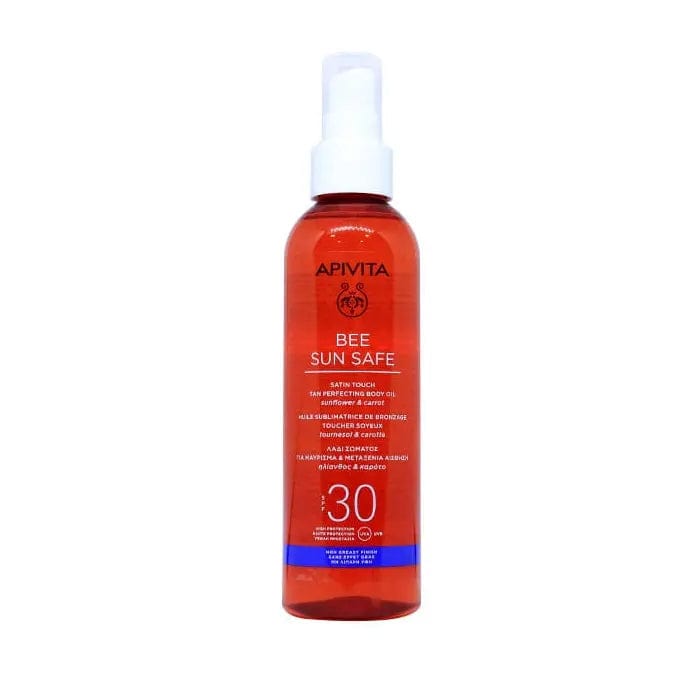 Jag Couture London - New York Apivita Bee Sun Safe Body Oil for Tanning & Silky Feeling SPF30 200ml
