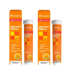 Jag Couture London - New York Arkopharma Arkovital Vitamin C 20 Effervescent Tablets Duplo