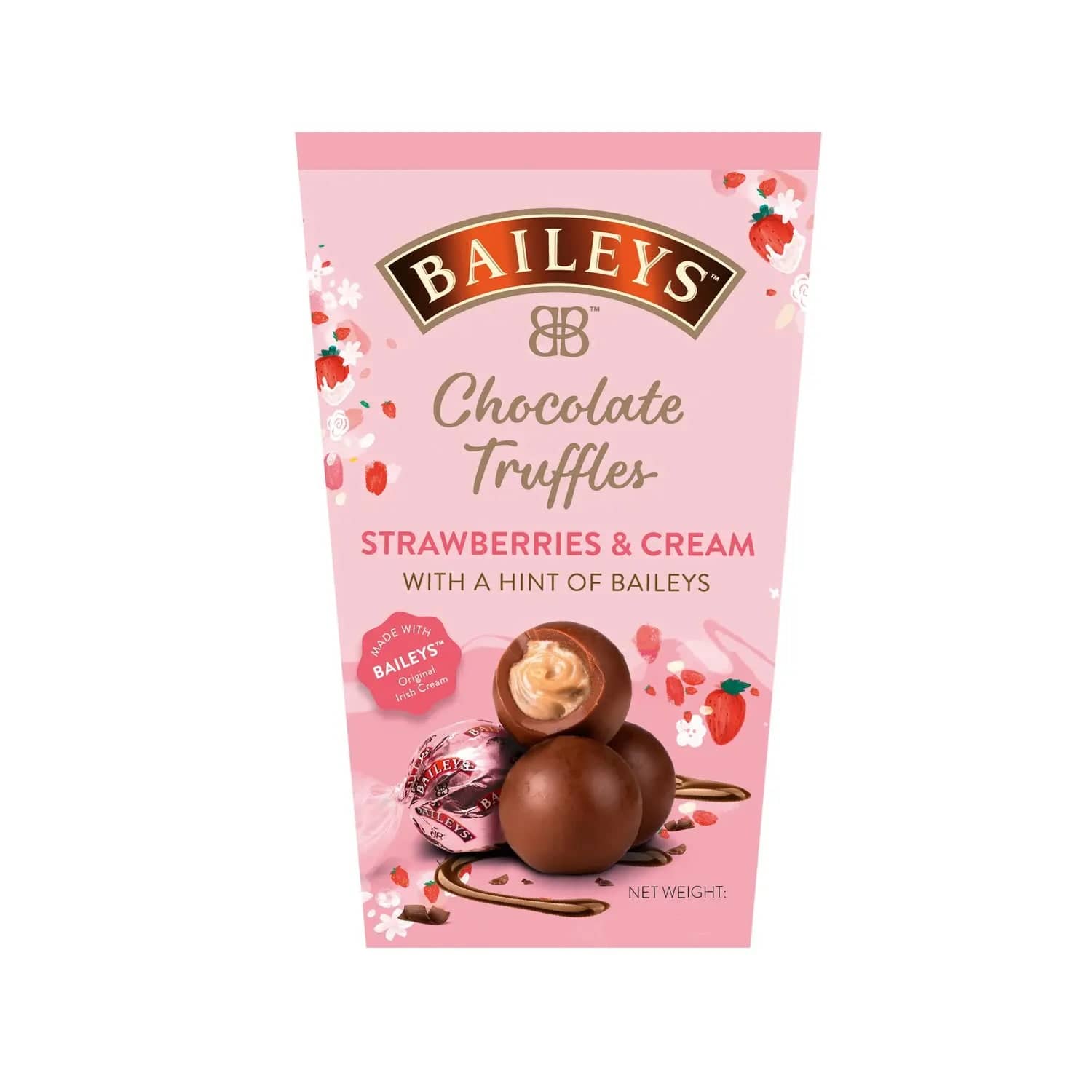 Jag Couture London - New York Baileys strawberry & cream twist wrapped truffles in carton