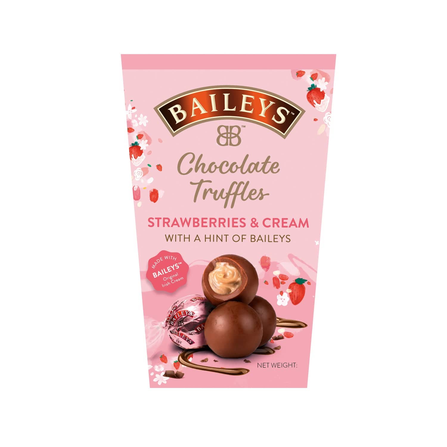 Jag Couture London - New York Baileys strawberry & cream twist wrapped truffles in carton