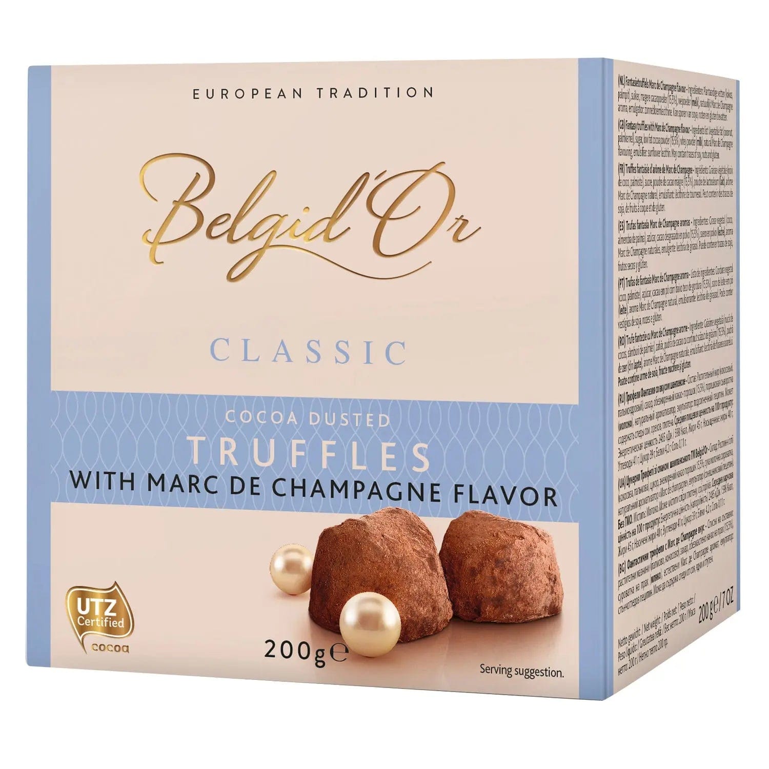 Jag Couture London - New York Belgian cocoa dusted truffles with Marc de Champagne flavour