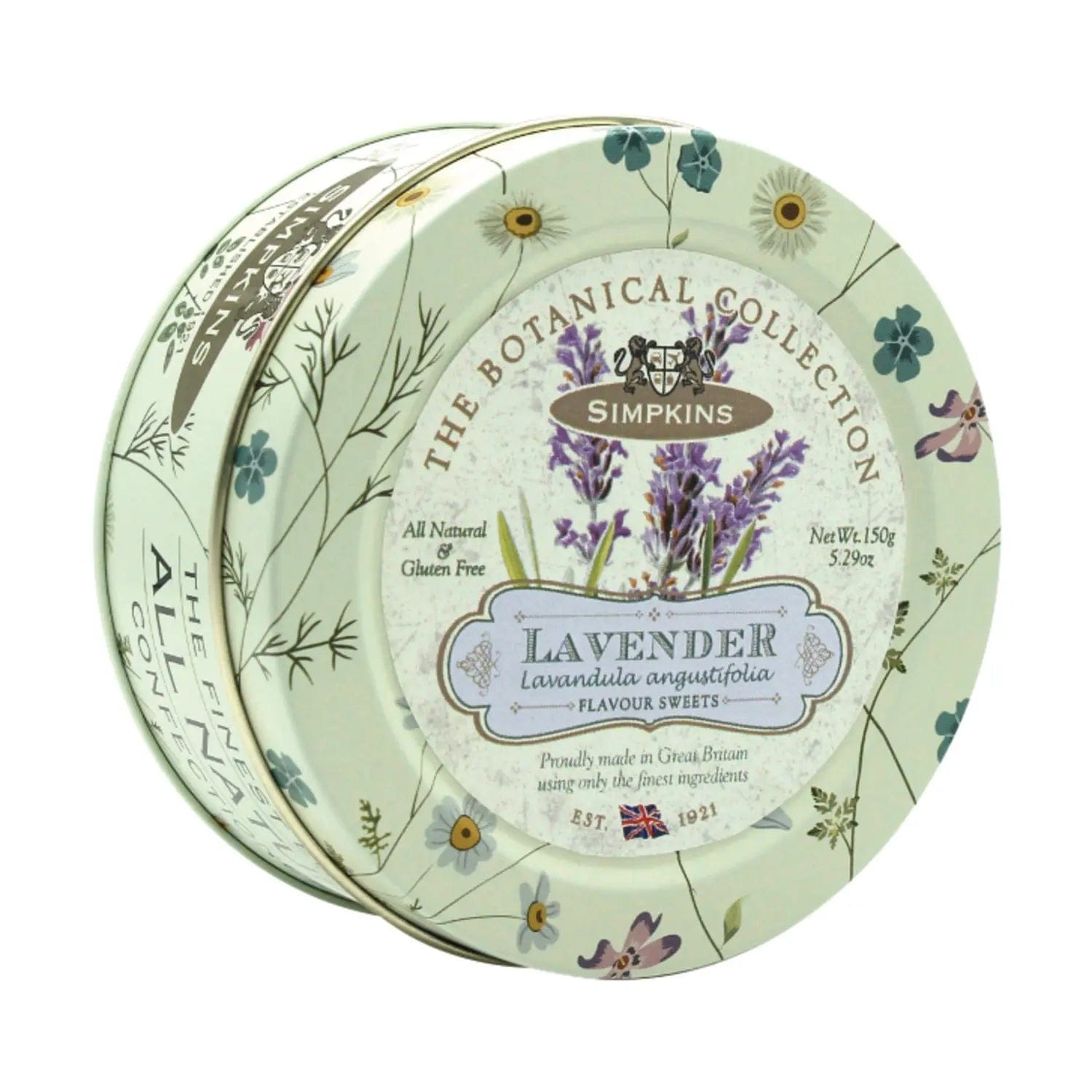 Jag Couture London - New York Botanical tin of lavender flavour travel sweets