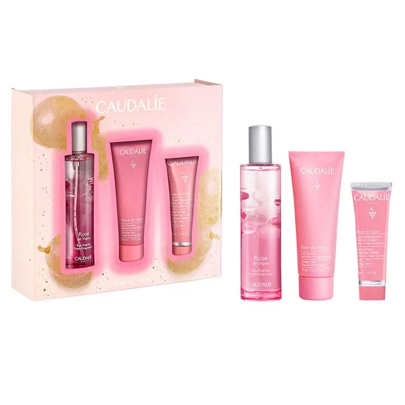 Jag Couture London - New York Caudalie Rose De Vigne Refreshing Water Spray 50ml Set 3 Pieces
