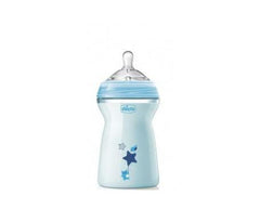 Jag Couture London - New York Chicco Naturalfeeling Blue Baby Bottle Fast Flow 330ml 6m