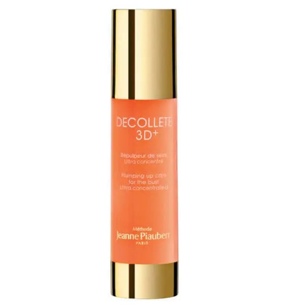Jeanne Piaubert Decolette 3D Plumping Up Bust Care 50ml bottle, showing elegant packaging and product label.