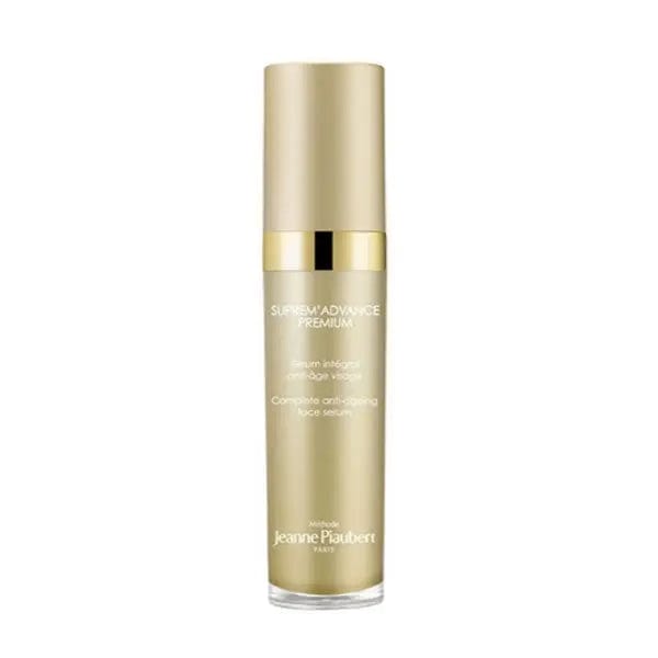Jeanne Piaubert Suprem Advance Premium Serum in 30ml bottle, showcasing elegant packaging and sleek design.