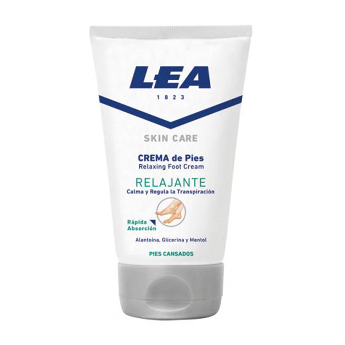 Jag Couture London Relaxing Foot Cream by Lea Skin Care, 125ml tube, soothing skincare product for tired feet.