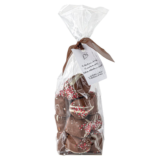 Linden Lady gift bags from Jag Couture London feature milk chocolate-covered marshmallows in three decorative designs.