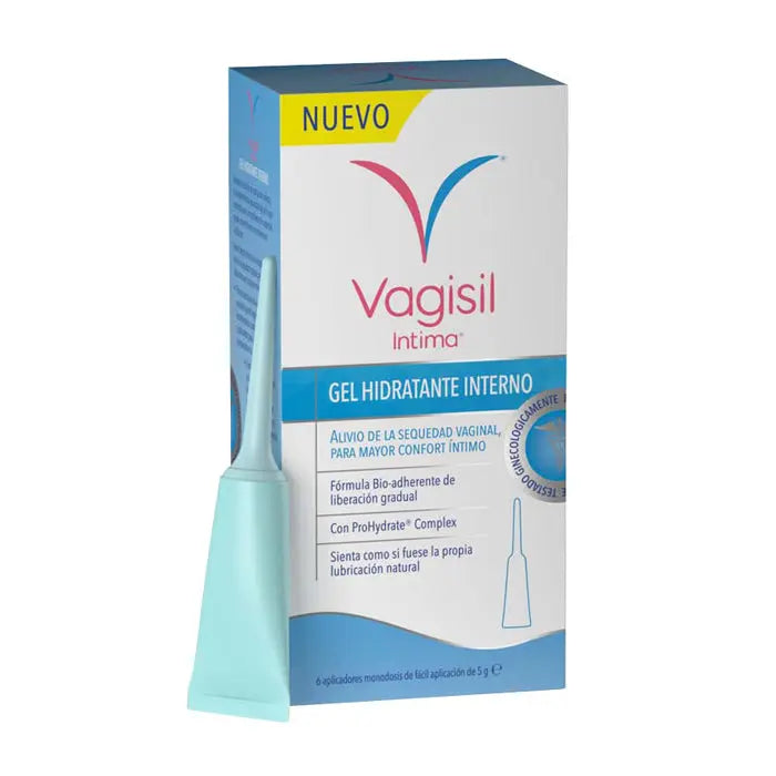 Vagisil Intima internal moisturizing gel 30g in a tube, by Jag Couture London New York, shown on a plain background