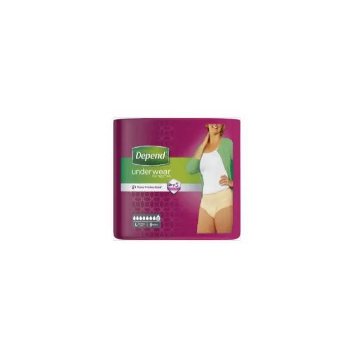 Jag Couture London - New York Depend Pants Women Comfort-Protect Size L 9 Units