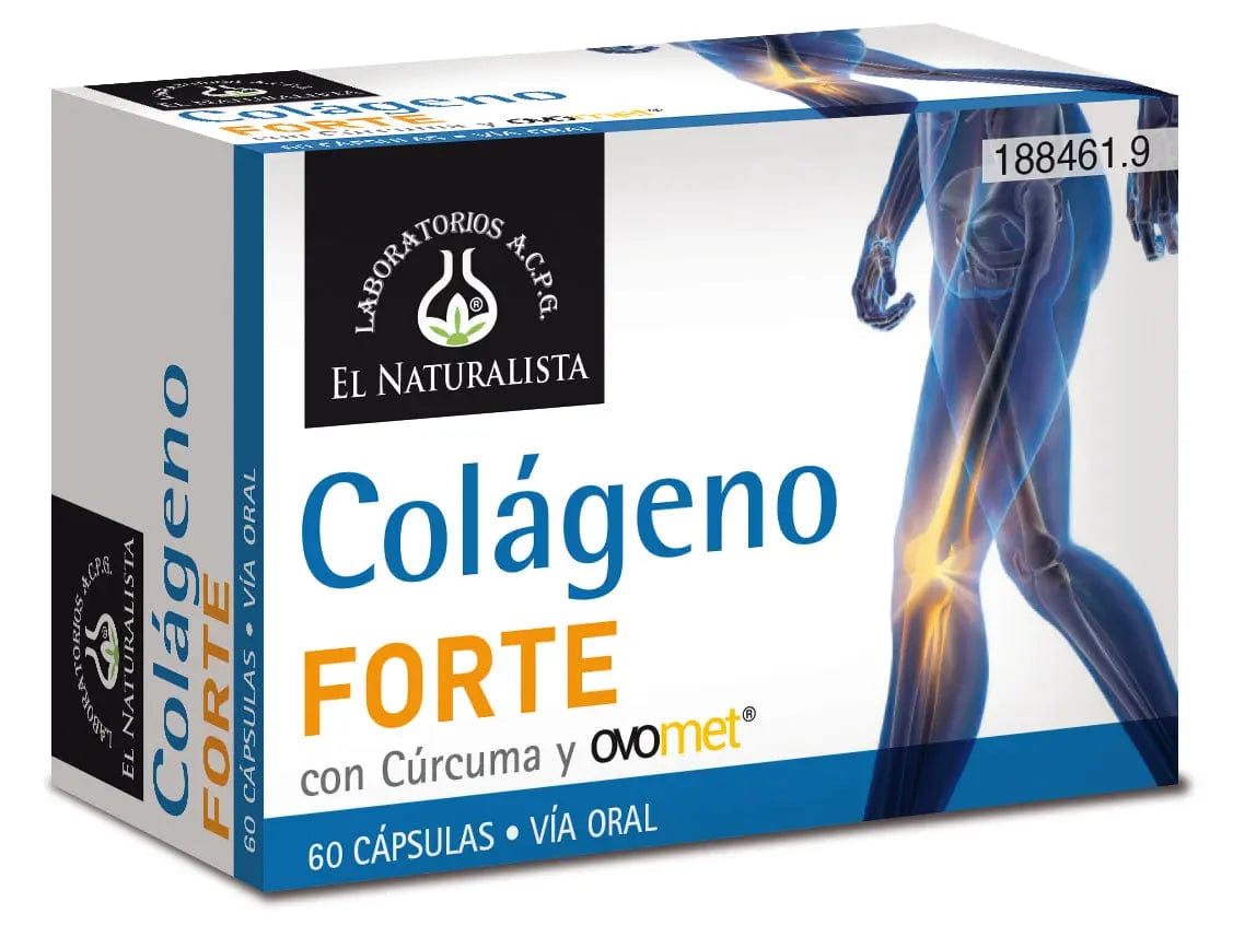 Jag Couture London - New York El Natural Colageno Forte Con Curcuma y Ovomet 60 Capsulas