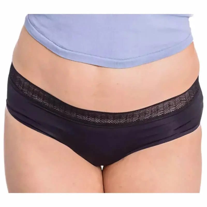 Jag Couture London - New York Enna Hipster Menstrual Panty Black Abundant Flow T-M Evening