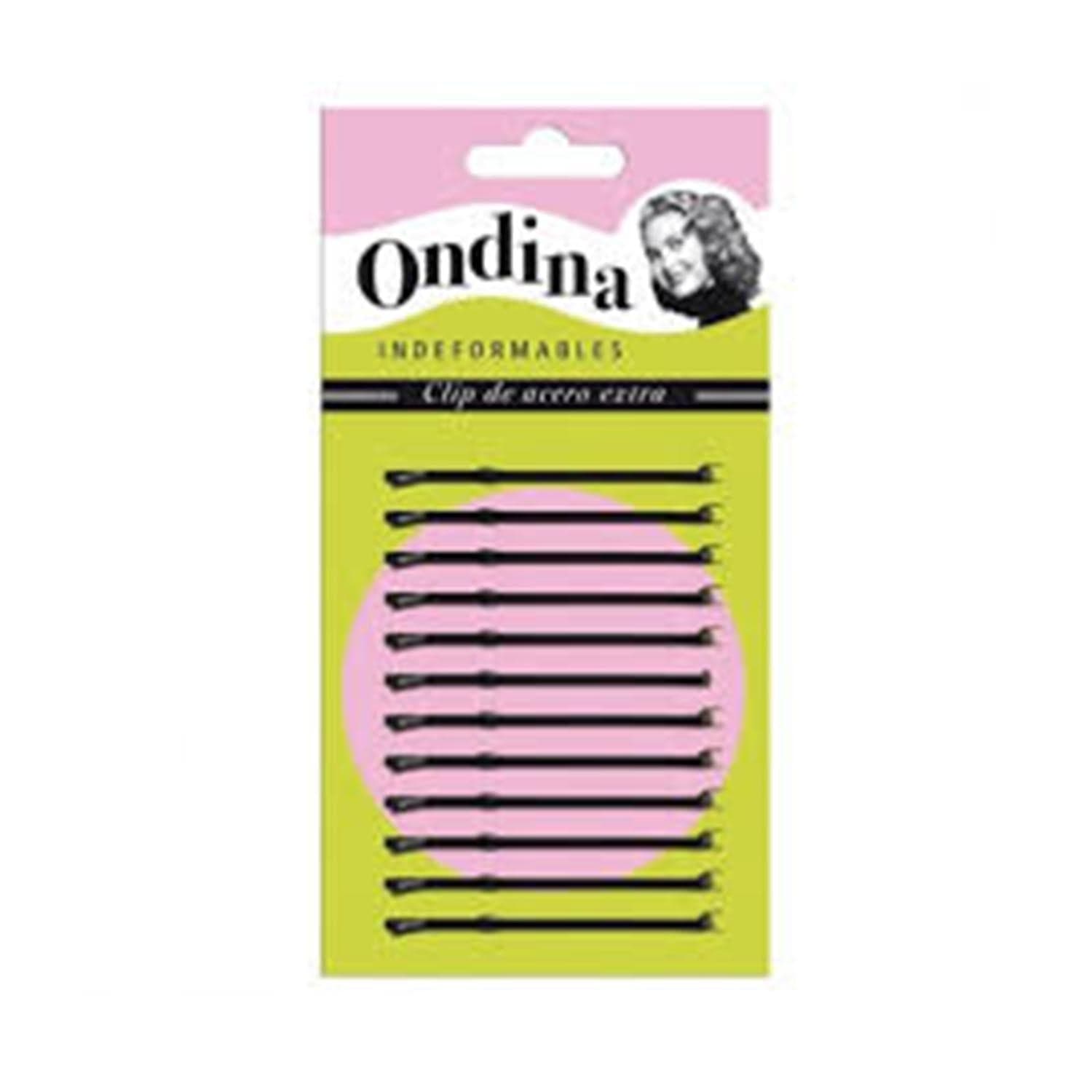 Jag Couture London - New York Eurostil Bola Negro Negro Clips Ondina 70mm Carton 1un