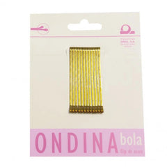 Jag Couture London - New York Eurostil Ondina Clips 50mm Bola Bronce 12un