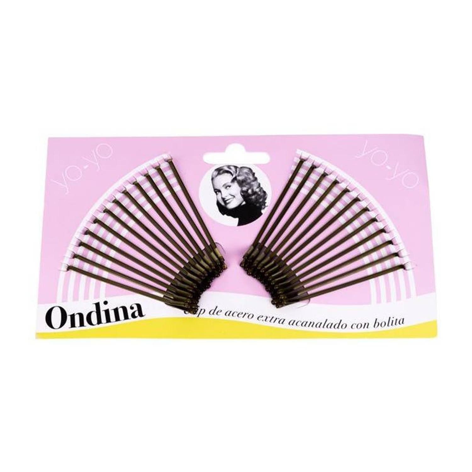 Jag Couture London - New York Eurostil Ondina Clips Bronce Pack 12un