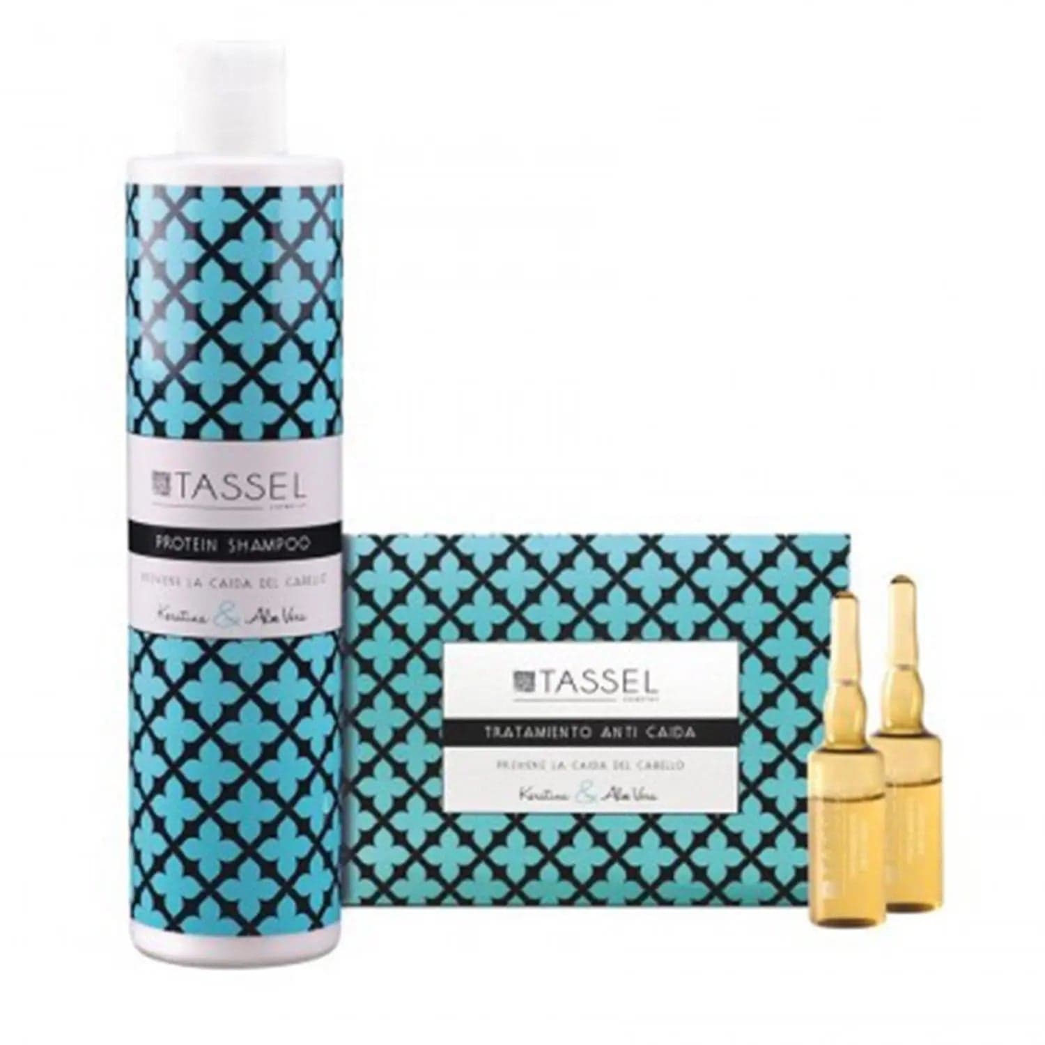Jag Couture London - New York Eurostil Tassel Champu Anticaida 400ml Ampollas Anticaida 12u