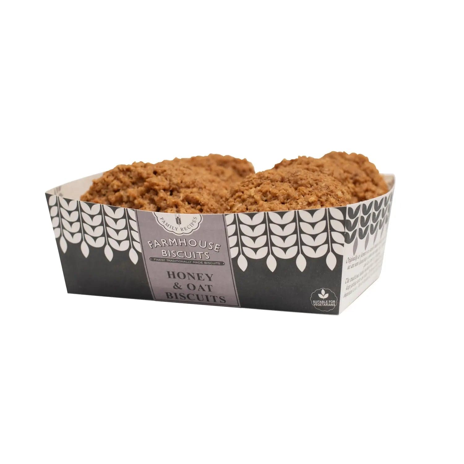 Jag Couture London - New York Farmhouse honey & oat biscuits in tray - VAT FREE