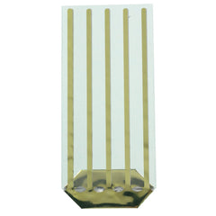Jag Couture London - New York Gold striped cello bag - 100 x 220mm