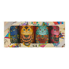 Jag Couture London - New York Kitten Tin Collection gift set - Cocoa Nib Nights, Coconut Crush, Flutter Scotch, Choccy Scoffy 4 x 36g