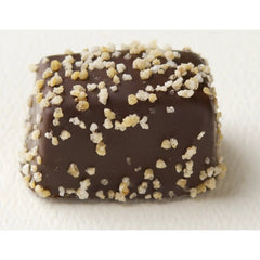 Jag Couture London - New York Marzipan Hazelnut - marzipan covered in dark chocolate with chopped nut decoration 14.6g