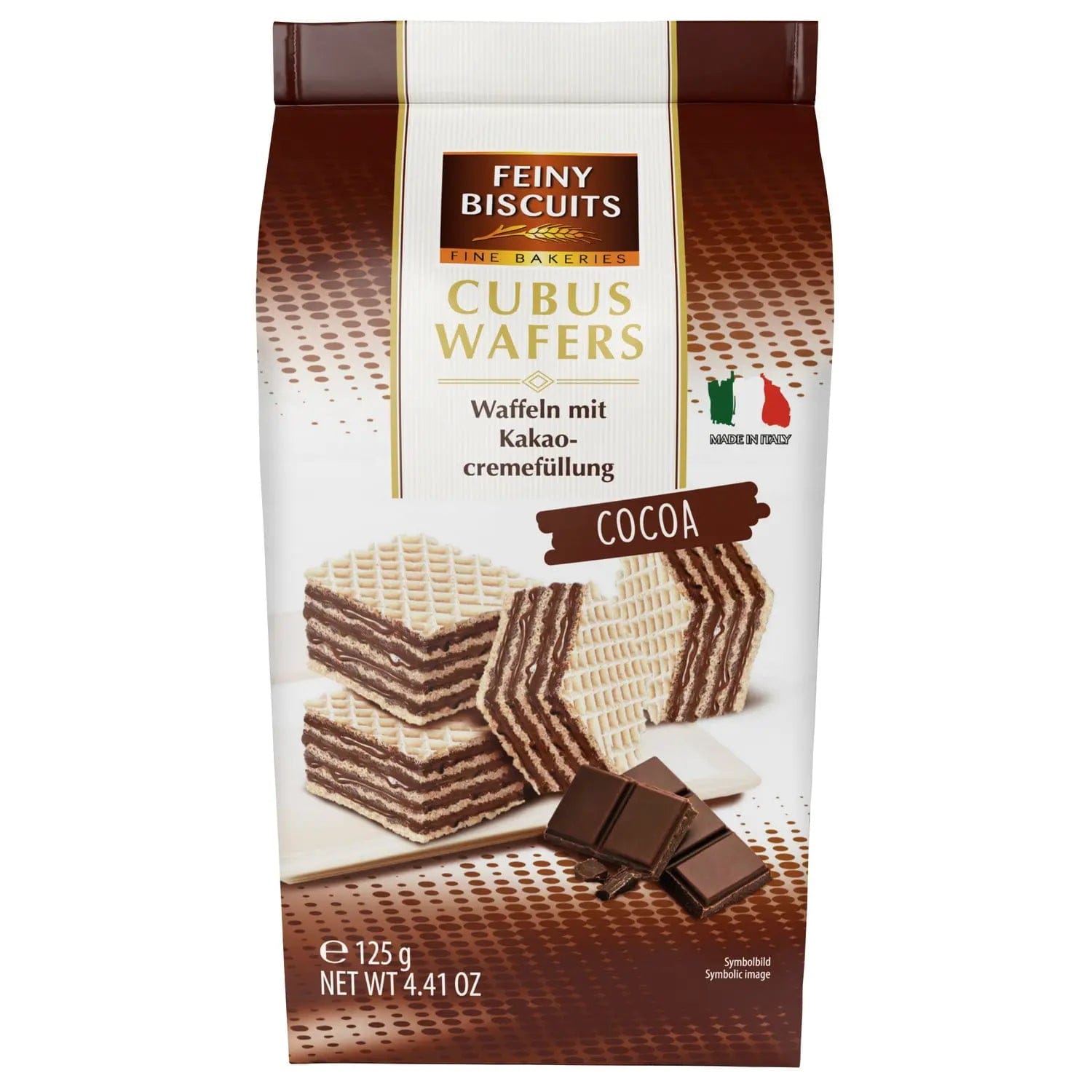Jag Couture London - New York Mignon Cubus wafers with cocoa cream filling in sachet bag - VAT FREE