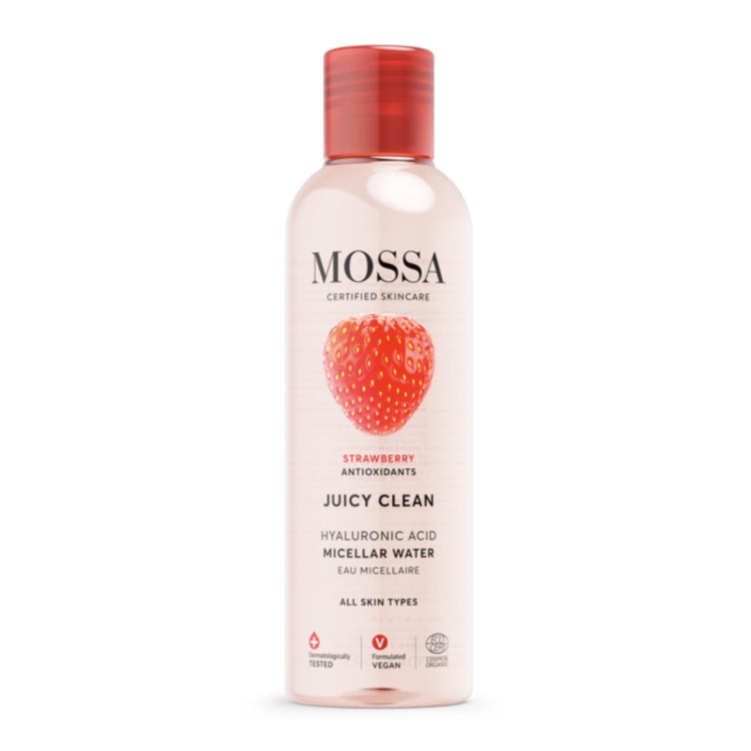Jag Couture London - New York Mossa Cosmetics Mossa Juicy Agua Micelar Strawberry Hyaluronic 50ml
