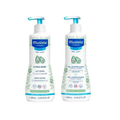 Jag Couture London - New York Mustela Hydra Baby Body Milk 500ml + Bath Gel 500ml
