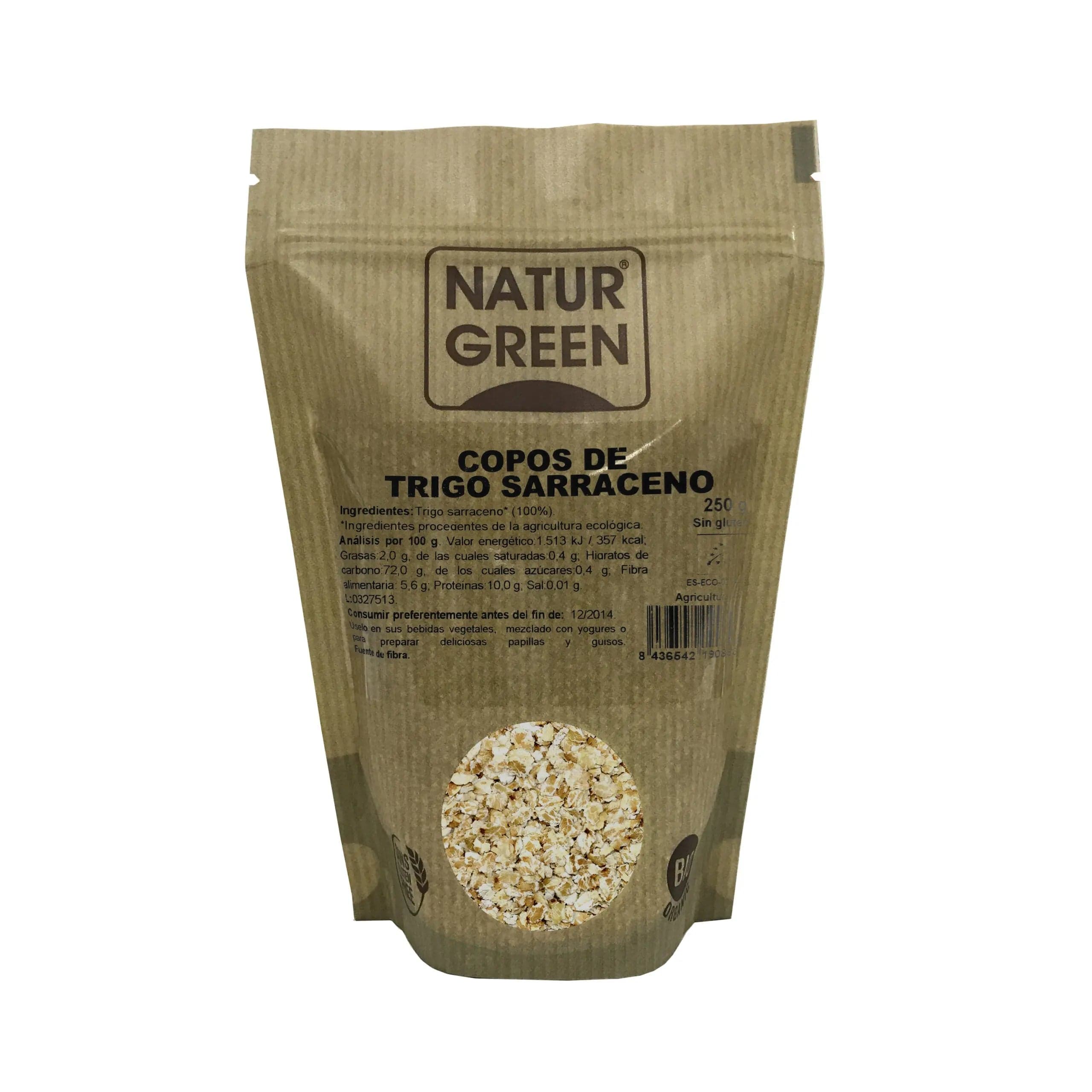 Jag Couture London - New York Naturgreen Copos Trigo Sarraceno Bio 250g S-Gluten