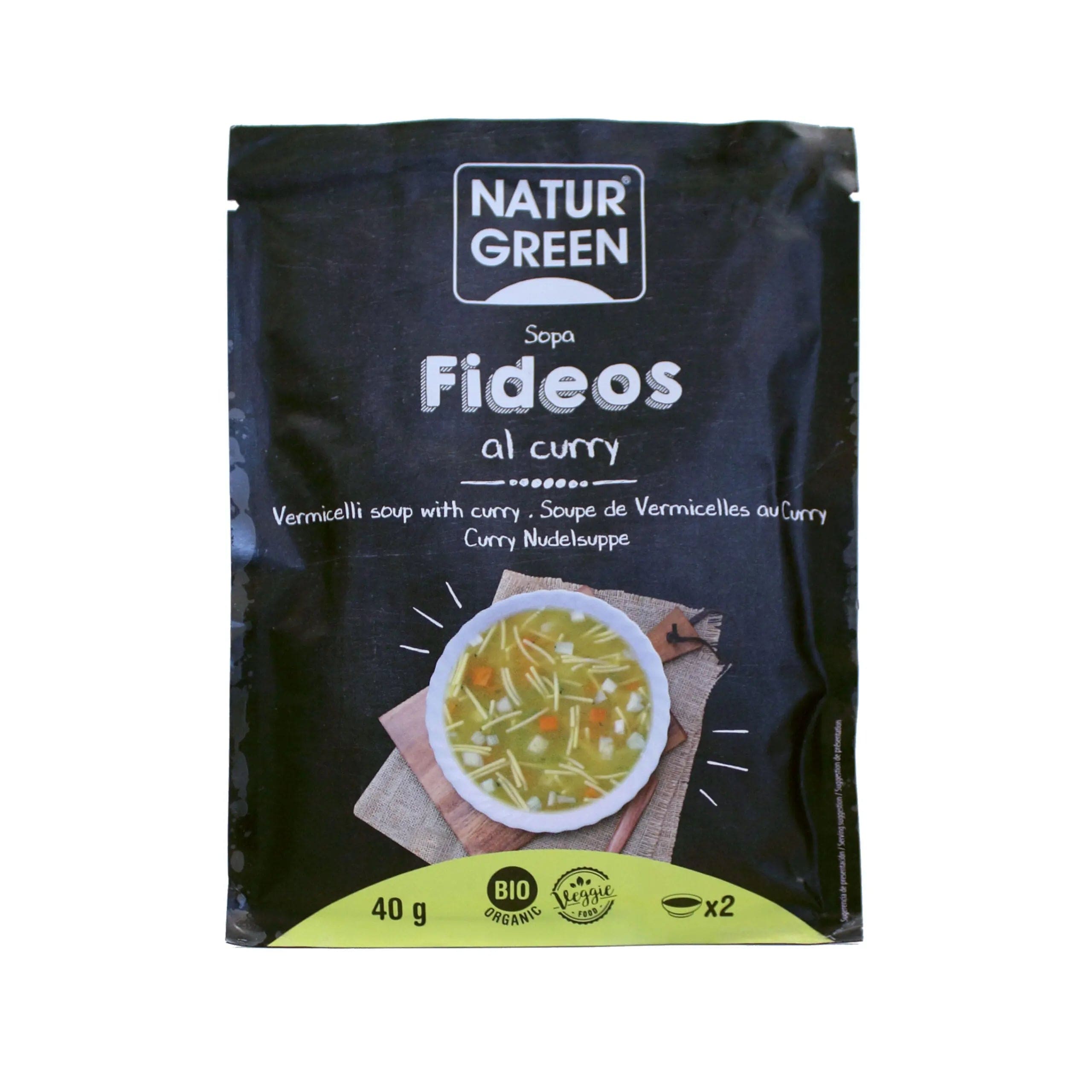 Jag Couture London - New York Naturgreen Sopa Fideos Curry 40g