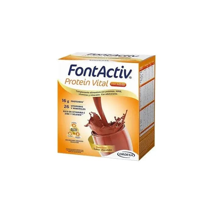 Jag Couture London - New York Ordesa Fontactiv Protein Vital Chocolate 14 Envelopes