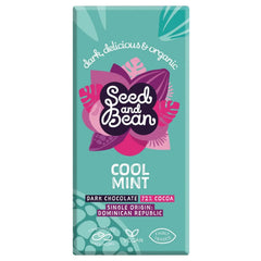 Jag Couture London - New York Organic & Fair Trade 72% extra dark chocolate bar with mint