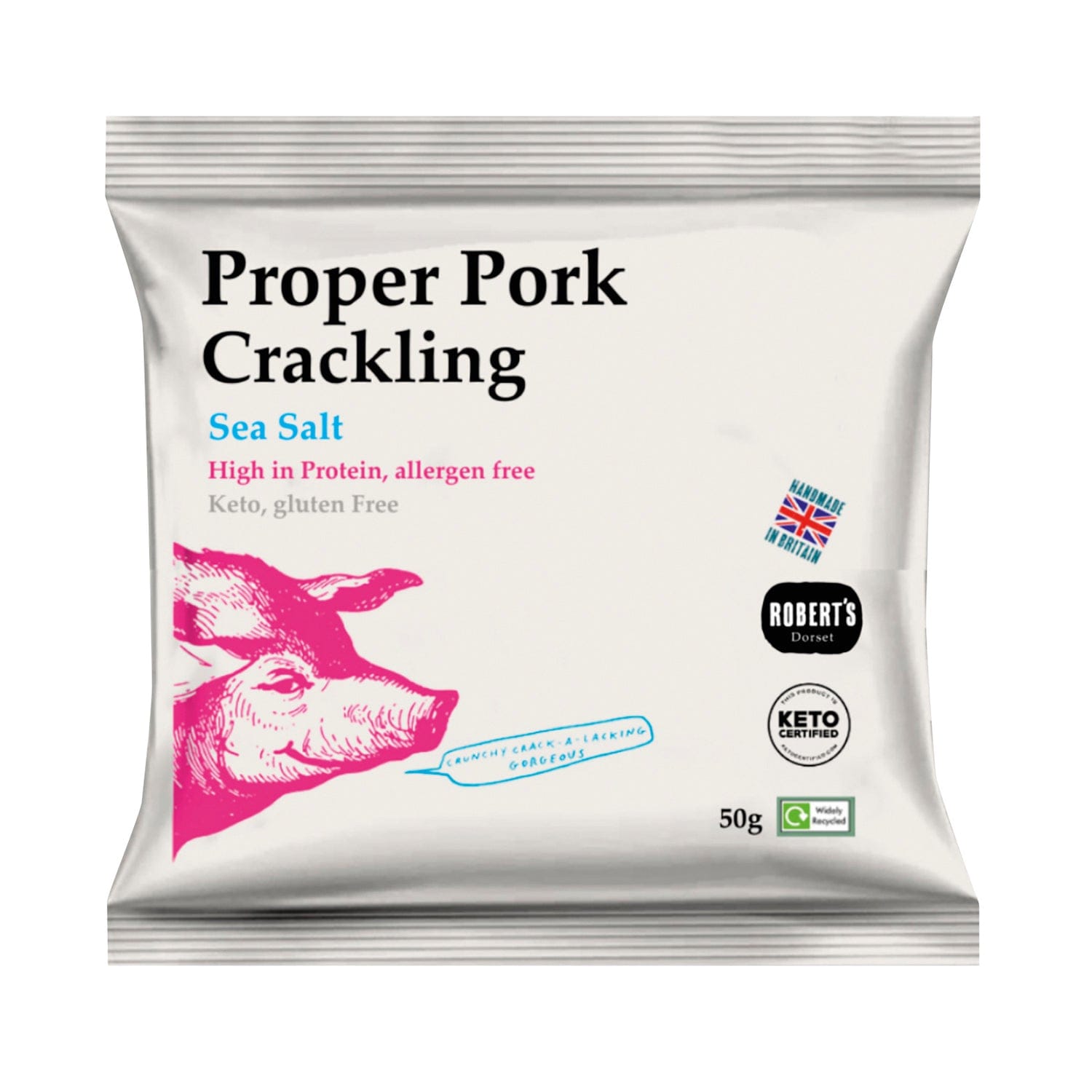 Jag Couture London - New York Proper Pork Crackling flavoured with sea salt - VAT FREE