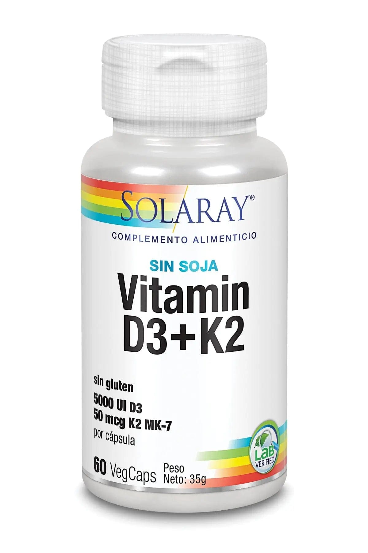Jag Couture London - New York Solaray Vitamina D3 y K2 60 Vcaps 5000 Ui
