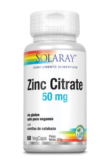 Jag Couture London - New York Solaray Zinc Citrato 50 Mg 60 Vcaps