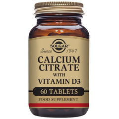 Jag Couture London - New York Solgar Calcium Citrate With Vitamin D3 60 Tablets
