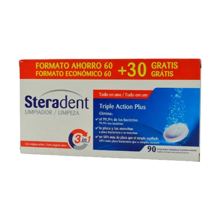 Jag Couture London - New York Steradent Triple-Acting Plus 60comp 30comp