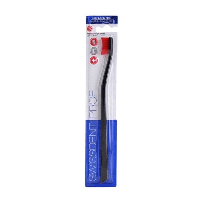 Jag Couture London - New York Swissdent Profi Colours Toothbrush Black & Red