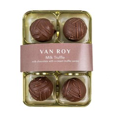 Jag Couture London - New York Van Roy 6 pack of milk chocolate truffles in cello