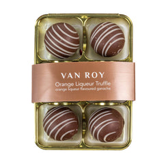 Jag Couture London - New York Van Roy 6 pack of orange liqueur truffles in cello