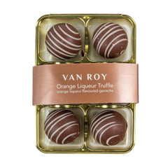 Jag Couture London - New York Van Roy 6 pack of orange liqueur truffles in cello